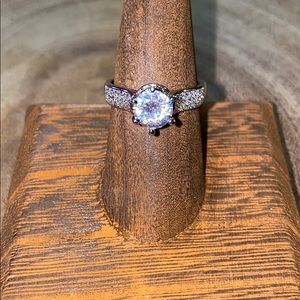 Beautiful .925 Plated Silver Engagement Ring